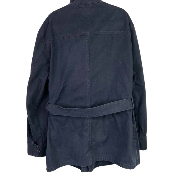 J. Crew Navy Blue Canvas Lightweight Jacket large - Picture 3 of 5